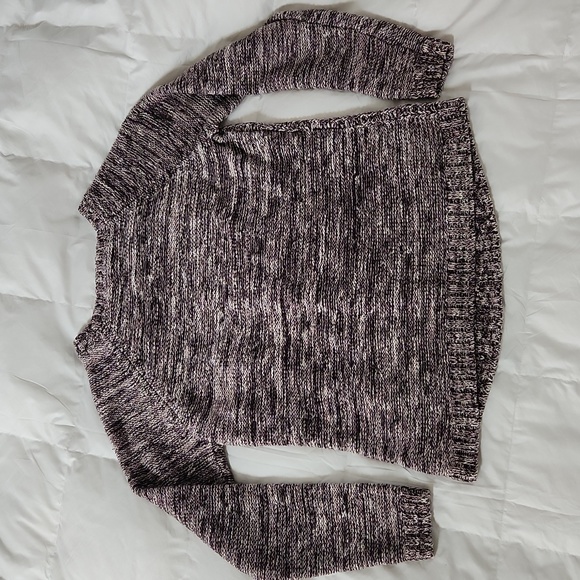 Women's purple knit sweater - Picture 2 of 5